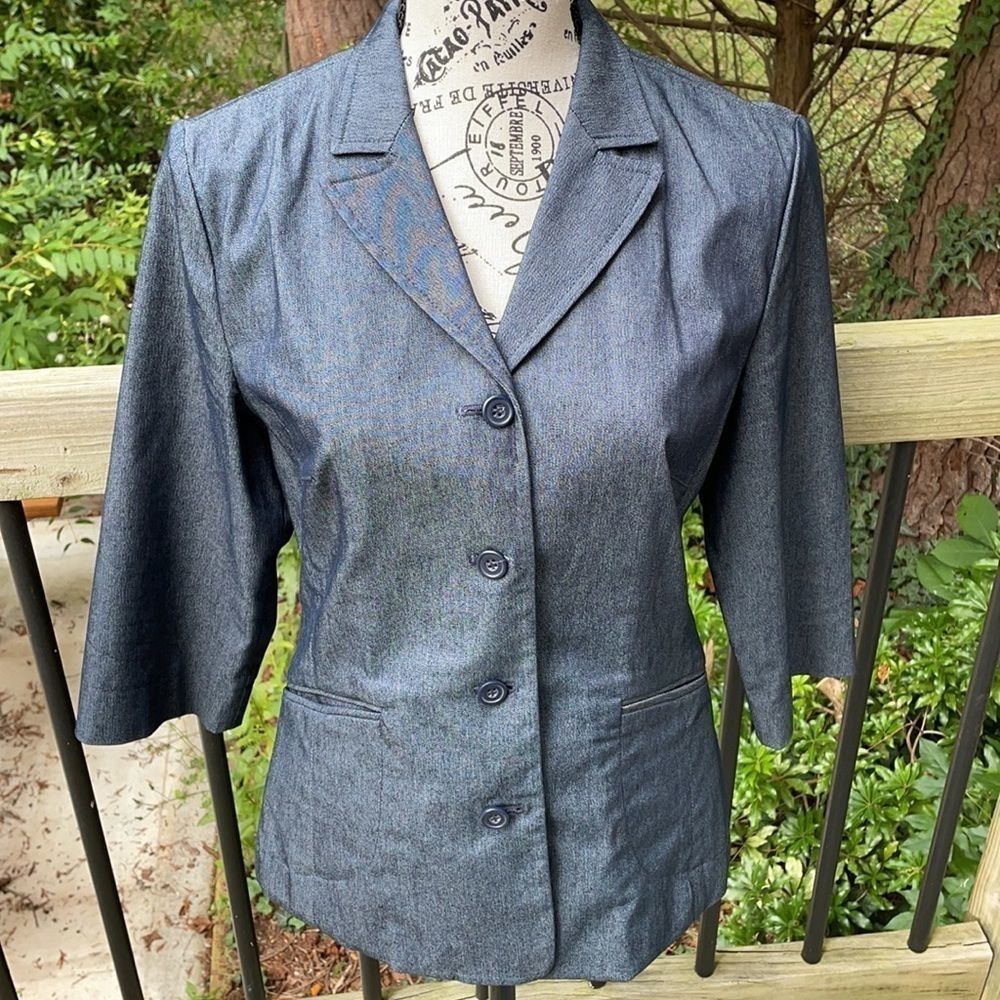 NWOT Express vintage stretch denim blazer 7/8